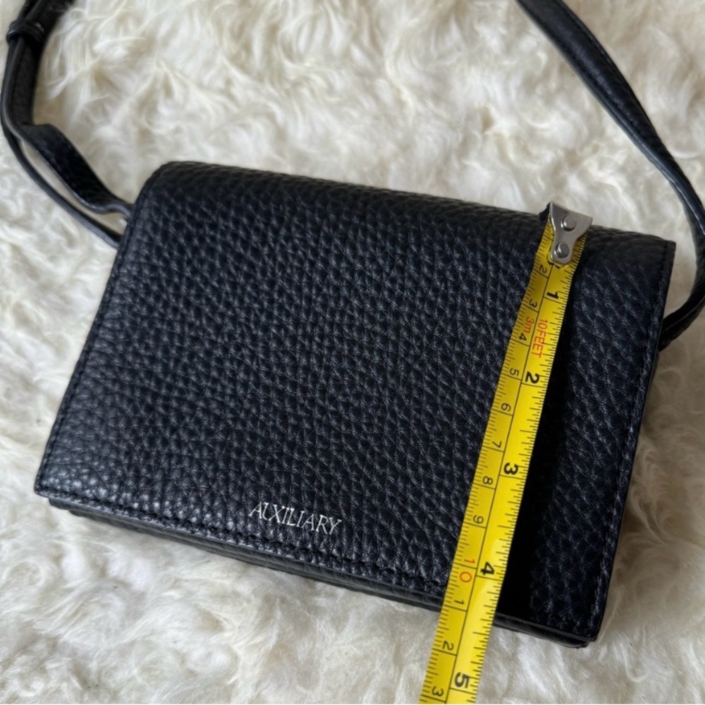 Aritzia AUXILIARY Micro Calisch Black Pebbled Leather Crossbody Bag - Picture 8 of 8